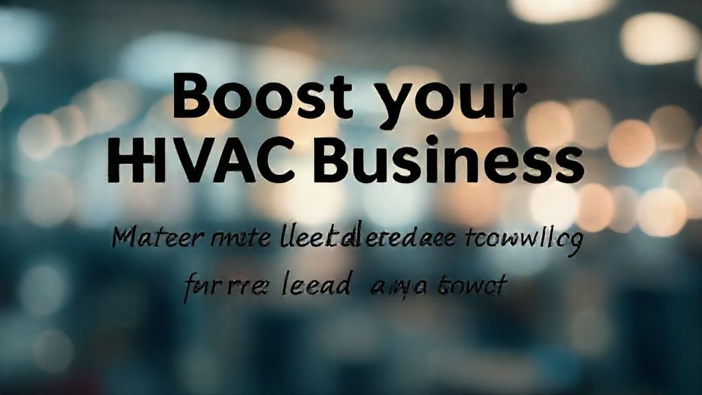 Boost your HVAC business: Master online marketing for more leads and growth.