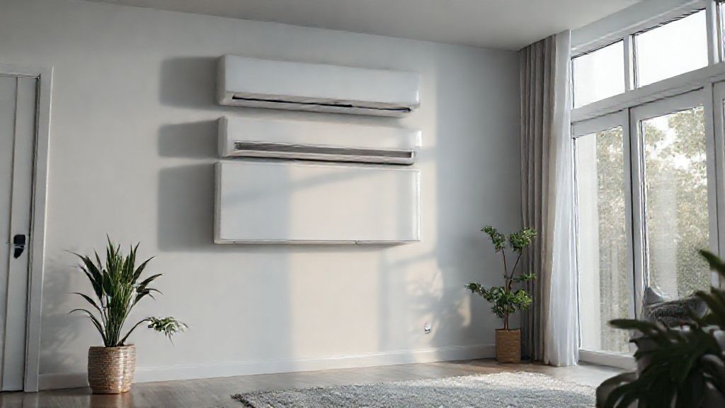 Sleek HVAC unit blends seamlessly into a modern home, showcasing quality and comfort.